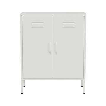 Dressoir | Lockerkast | Opbergkast | 80x40x100cm | Wit, Verzenden, Nieuw