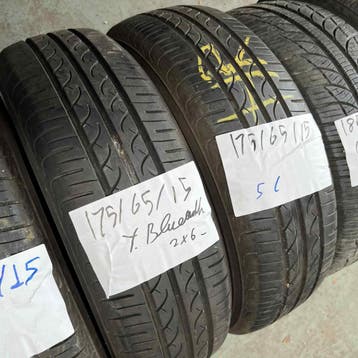 2 x Yokohama BluEarth 175-65-15 Zomerbanden 6mm, Gebruikt, 15 inch, 175 mm, Ophalen of Verzenden