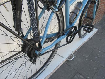 Santos Trekking Lite, mixed frame, Rohloff, Belt nr. 64462, 28 inch, 10 tot 15 versnellingen, Velgrem, Ophalen