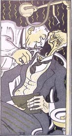 Spotprent Hendrikus Colijn als tandarts met Henri Marchan..., Verzenden