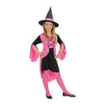 Heksen kostuum meisjes roze - Heksen kleding, Ophalen of Verzenden, Nieuw