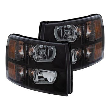 ANZO 2007-2013 Chevrolet Silverado Crystal Headlights Black, Auto-onderdelen, Verlichting, Ophalen of Verzenden, Nieuw
