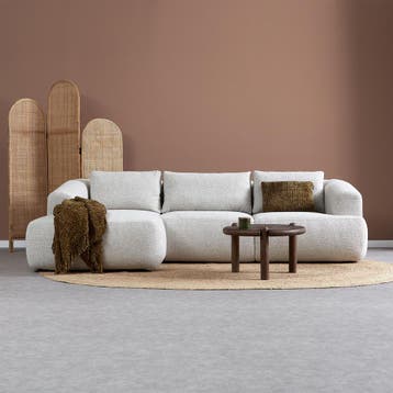*WOONWINKEL* Beige Designbank Hoek Links, Verzenden, Nieuw