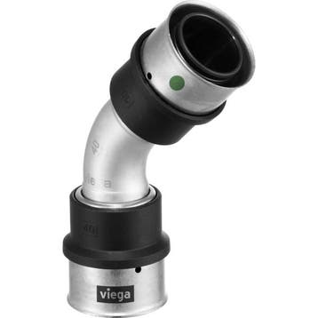 Viega Smartpress bocht 45° 40mm 2x pers - 733995, Verzenden, Nieuw