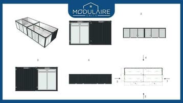 NIEUW! Showroom container. Strakke uitstraling. Geïsoleerd