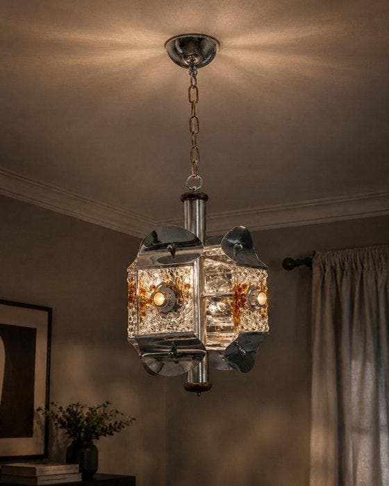 Kroonluchter - Muranoglas, Antiek en Kunst, Antiek | Lampen