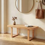 Schoenenbank Aarela bamboe 91x41x38 cm naturel [en.casa], Verzenden, Nieuw