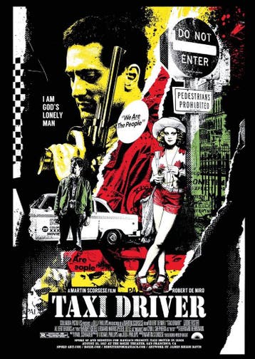 Posters - Poster Taxi Driver - Taxi Driver, Verzamelen, Verzenden, Zo goed als nieuw