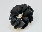 Broche - 14 karaat Geel goud, Antieke geëmailleerde gouden, Sieraden, Tassen en Uiterlijk, Antieke sieraden