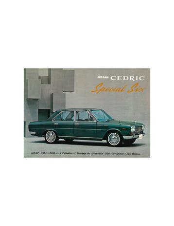 1969 NISSAN CEDRIC BROCHURE ENGELS, Nieuw, Nissan, Author