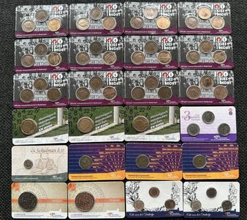 Nederland. Diverse uitgiftes in coincard (24x) (Zonder
