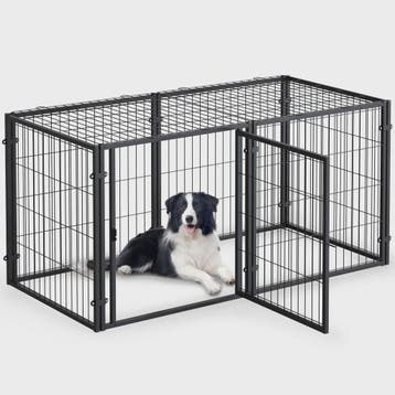Robuuste Metalen Hondenkennel & Ren - Ontsnappingsvrij & Vei, Dieren en Toebehoren, Verzenden, Nieuw