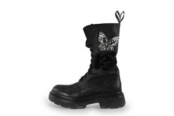Gio+ Veterboots in maat 40 Zwart, Verzenden, Zwart, Boots, Zo goed als nieuw