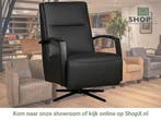 Leren draaifauteuil Award - Toledo Nero (zwart) - Stervoet, Nieuw, Ophalen of Verzenden, 50 tot 75 cm, Industrieel, Modern