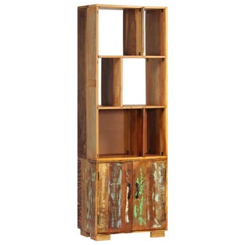 vidaXL Boekenkast 60x35x180 cm massief gerecycled hout, Verzenden, Nieuw, 50 tot 100 cm, 150 tot 200 cm