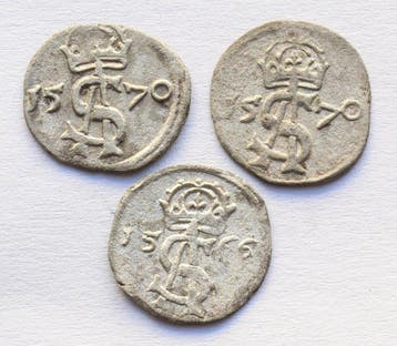 Polen, Litouwen. Sigismundus Augustus. 2 Denier 1566-1570