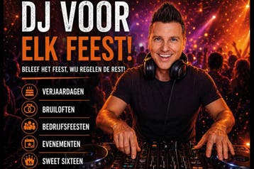 DJ voor verjaardag bruiloft allround dj disco feestje dj DJ, Solo-artiest