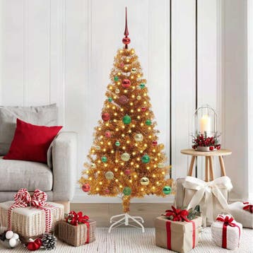 vidaXL Kerstboom Goud 150 cm PET, Diversen, Verzenden, Nieuw