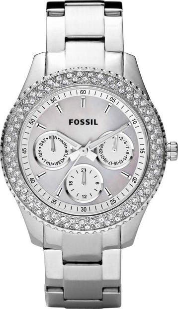 Fossil ES2860 - Polshorloge - 38 mm - Zilverkleurig, Verzenden, Nieuw