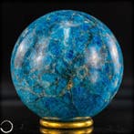 First Quality AAA++ Intense Blue Apatite Sphere- 1014.56 g