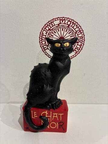 Parastone - DAprès Steinlen - sculptuur, Le Chat Noir - 21, Antiek en Kunst