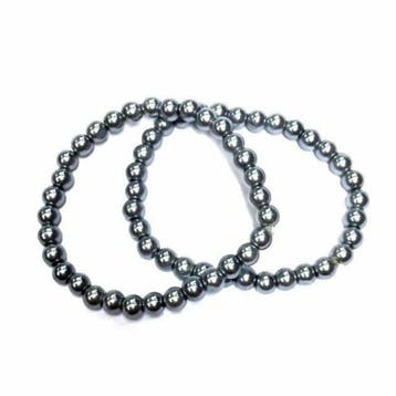 Fako Bijoux - Armband Set - Parel Duo - 6mm - Grijs, Verzenden, Nieuw