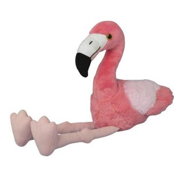 Nature Planet flamingo knuffel - pluche - roze - 27 cm, Verzenden, Nieuw