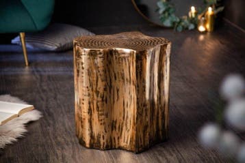 Extravagante bijzettafel ORGANIC ORIENT 45cm goudkleurig, Ophalen of Verzenden, Nieuw