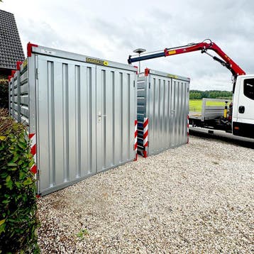 ACTIE! 2x 4m 32 kuub 16m2 opslagcontainer huren!