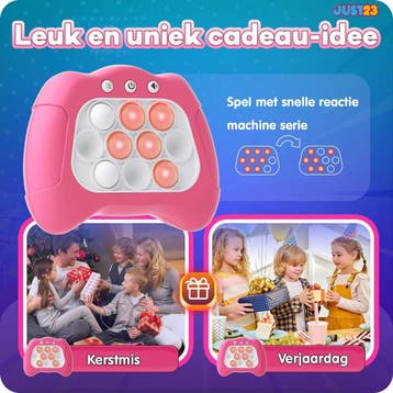 JUST23 Pop It Game Quick push - Roze - Pop It Controller, Ophalen of Verzenden, Zo goed als nieuw