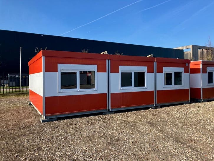 Kantoorunitset – 6 x 9 meter – Met keuken – Gebruikt, Zakelijke goederen, Machines en Bouw | Keten en Containers