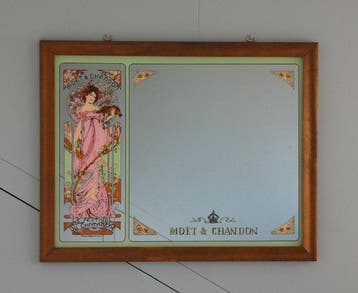 Moët & Chandon - Aspell Saggers & Co. Ltd. - Wandspiegel-, Antiek en Kunst