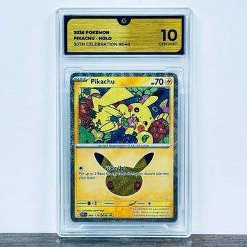Pokémon Graded card - Pikachu 048 - 30th Anniversary –, Nieuw