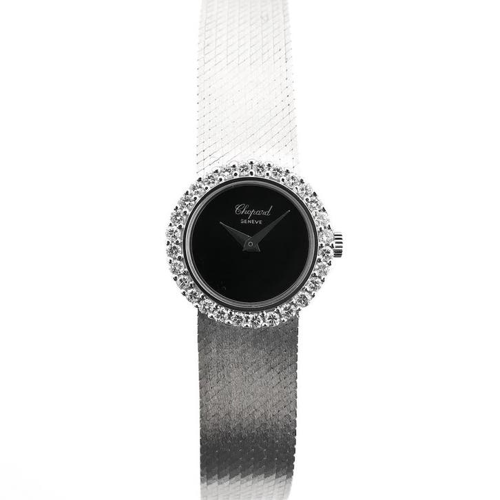 Chopard Genève Cocktail Watch 2795/1; Vintage 18k. witgou.., Sieraden, Tassen en Uiterlijk, Horloges | Heren, Overige materialen