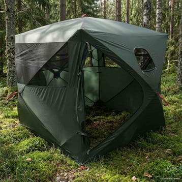 vidaXL Jacht Tent Legergroen 143 x 143 x 165 cm Polyester en, Verzenden, Nieuw, Tot en met 2