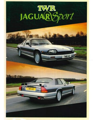 1988 JAGUAR XJS TWR SPORT BROCHURE ENGELS, Nieuw, Author