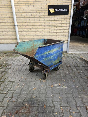 Kiepbak kantelbak spanenbak heftruck 300 liter, Voorzetapparatuur