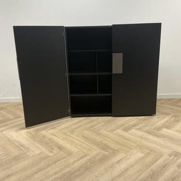 Casamilano Quadro design kast (hxbxd) 142x140x53 cm, zwart, Ophalen of Verzenden, Gebruikt