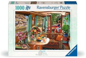 View from My Window No.1 - Canal Boat Puzzel (1000 stukjes), Hobby en Vrije tijd, Verzenden, Nieuw