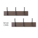 Set van 2 stuks kapstok - kledinghanger - muur - 3 haken, Huis en Inrichting, Verzenden, Nieuw