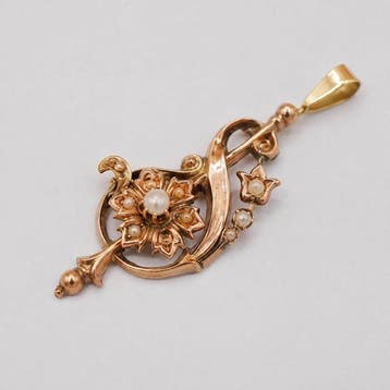 Hanger - 14 karaat Geel goud Parel - Parel