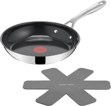 Koekenpan 28cm RVS - Keramisch - Tweedekansje - OP=OP, Ophalen of Verzenden, Zo goed als nieuw, Rvs