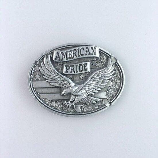 Oval Western Fly Eagle Vintage Belt Buckle.jpg, Kleding | Heren, Riemen en Ceinturen, Verzenden