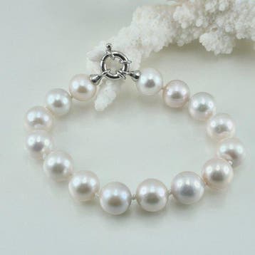 Zilver Armband - Gekweekte Aziatische parels