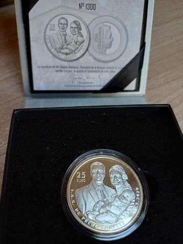 Luxemburg. 25 Euro 2023 Naissance du Prince François Proof