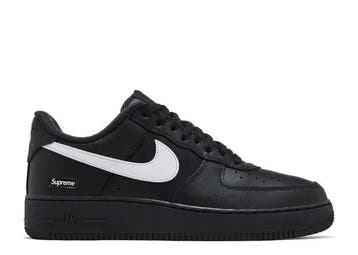 Nike Air Force 1 Low Supreme Black White (Sneakers), Verzenden, Nieuw, Nike, Sneakers of Gympen