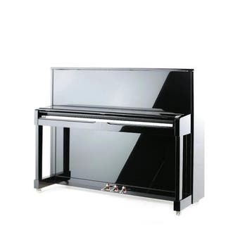 Petrof P 118 M1 PE messing piano, Nieuw, Zwart, Piano