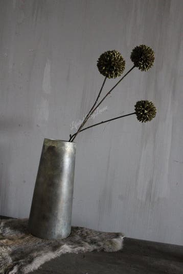 Namaak PomPom tak 3 bollen Olive 78 cm, Ophalen of Verzenden, Nieuw