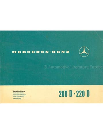1970 MERCEDES BENZ E KLASSE INSTRUCTIEBOEKJE, Auto diversen, Handleidingen en Instructieboekjes