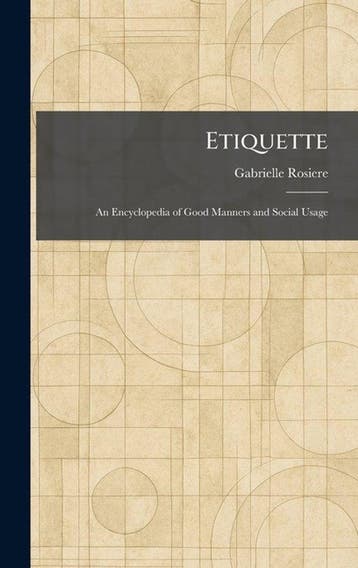 9781025639109 Etiquette Gabrielle Rosiere, Verzenden, Nieuw, Gabrielle Rosiere